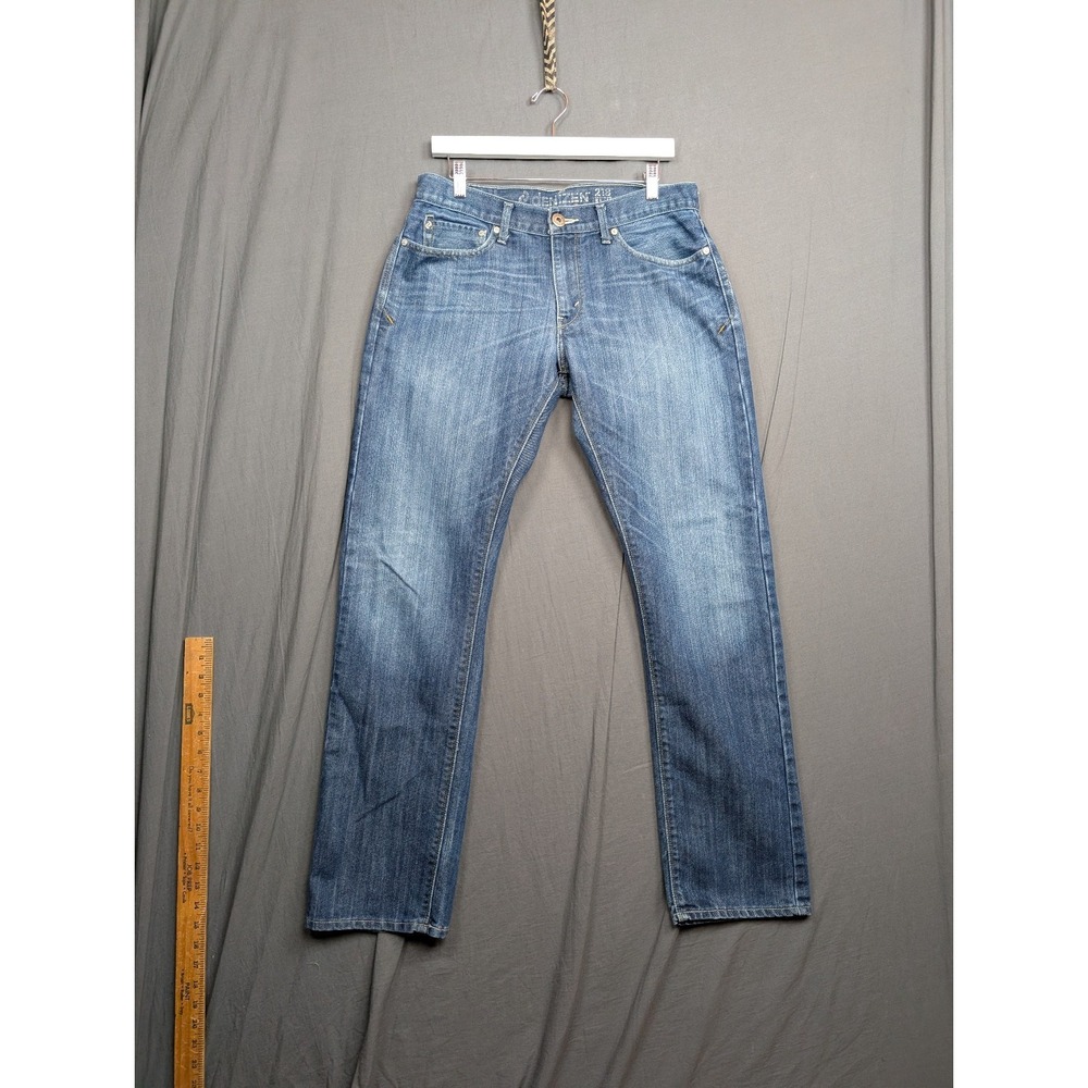 Levi's Denizen 218 Men's Blue Jeans Slim Straight 32x34 Dark Wash
